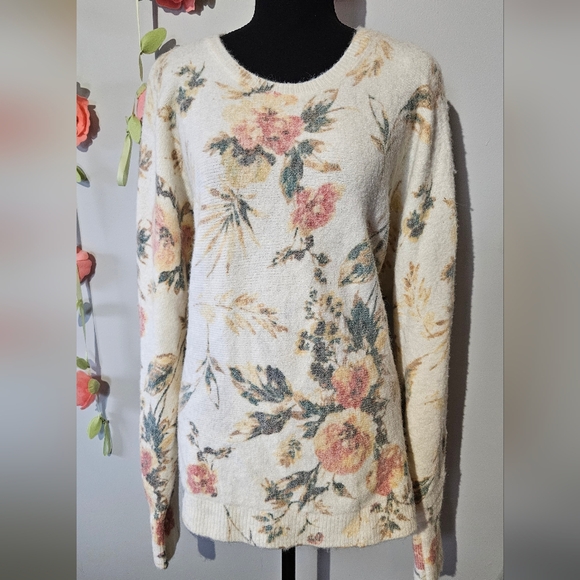 Joie Sweaters - Joie Soft Floral Sweater Plus Size 3X
